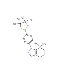 Astatech 7,7-DIMETHYL-1-(4-(4,4,5,5-TETRAMETHYL-1,3,2-DIOXABOROLAN-2-YL)PHENYL)-4,5,6,7-TETRAHYDRO-1H-INDAZOLE; 1G; Purity 95%; MDL-MFCD32661180